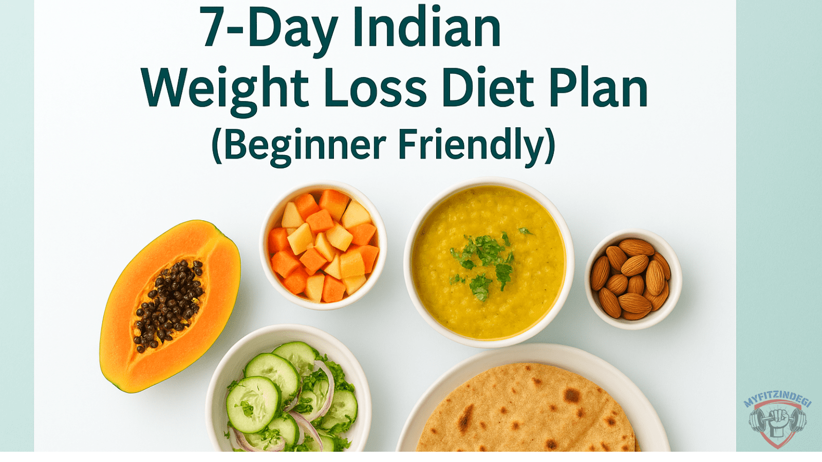 Healthy Indian weight loss meal prep with fresh vegetables and lentils on a traditional kitchen counter