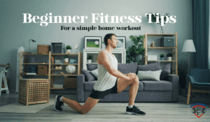 Beginner doing a simple home workout in natural light, representing easy fitness for beginners.
