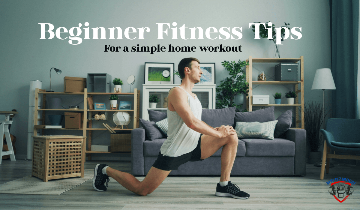 Beginner doing a simple home workout in natural light, representing easy fitness for beginners.